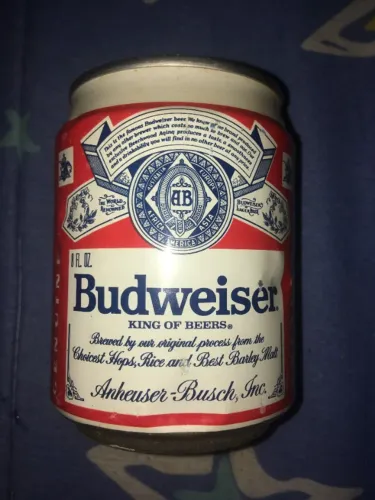 Lata Budweiser de 237 ml (Mini) - Década de 90