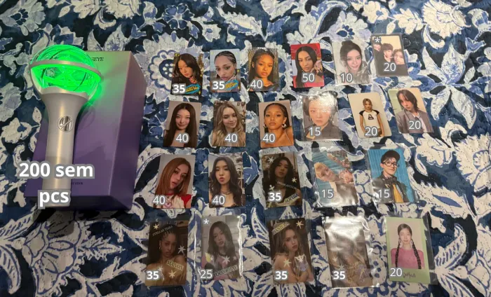 Set álbuns katseye + photocards e lightstick