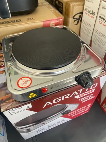 FOGAO ELETRICO DE MESA UM PRATO FMA-02 220V 1500W AGRATTO
