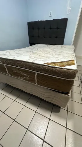 Cama de Casal Ortobom - ouro spring - cabeceira a parte