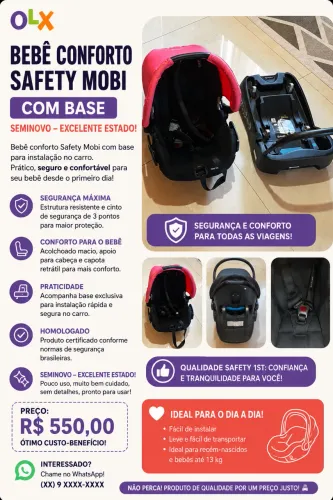 Bebê Conforto Safety com base