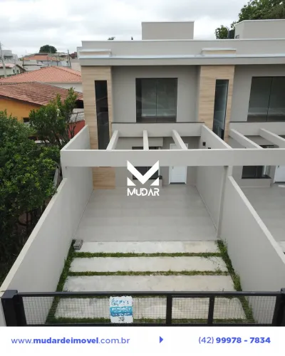 Sobrado NOVO de 3 quartos (1 suíte) na Rua Anita Garibaldi Órfãs