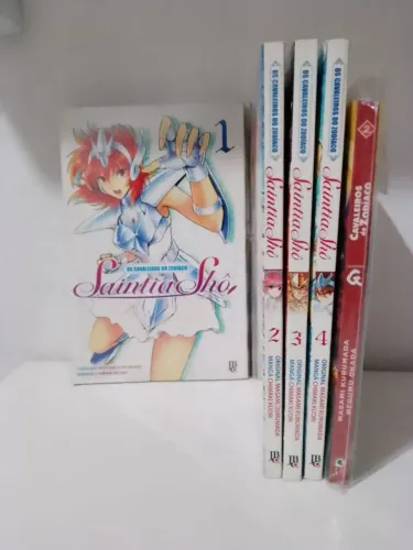 Mangá Os Cavaleiros do Zodíaco (Saint Seiya)- Santia Shô 1-4 + Episódio G de brinde