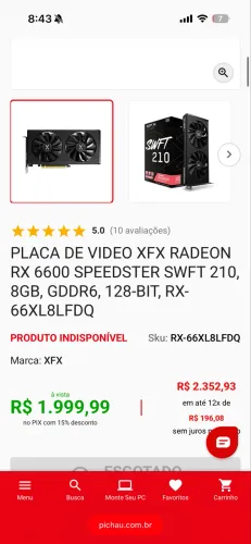 Radeon 6600 xfx