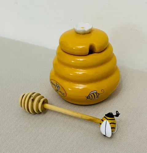 Pote de Mel Joie Beehive com Concha Antigo