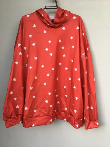 Moletom vermelho plus size
