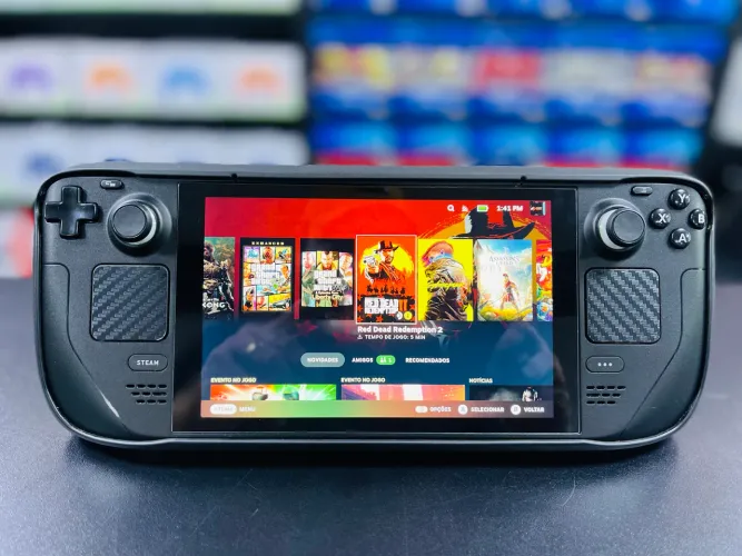 STEAM DECK 512GB SEMI NOVO ACEITAMOS TROCA 
