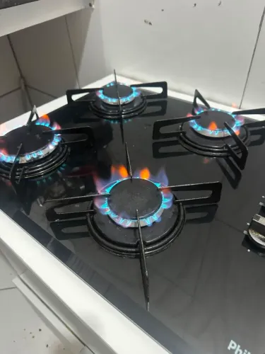 Cooktop Philco 4 bocas + móvel/suporte com gaveta