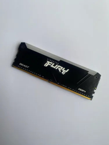 Memória RAM Kingston Fury Beast, RGB, 32GB, 3200MHz, DDR4, CL16, Preto