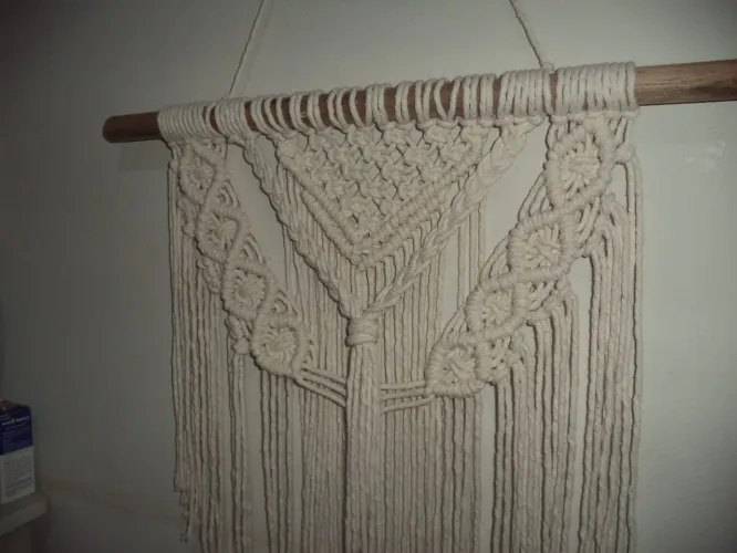 Decoração de macramê