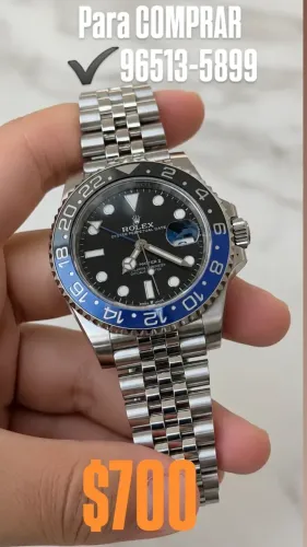 Relógio ROLEX GMT MASTER II BATMAN AUTOMÁTICO JUBILEU