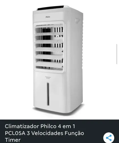 climatizador de ar Philco 4 em 1