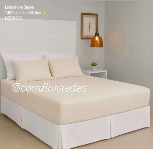 Lencol luva Queen - RECEBA EM CASA