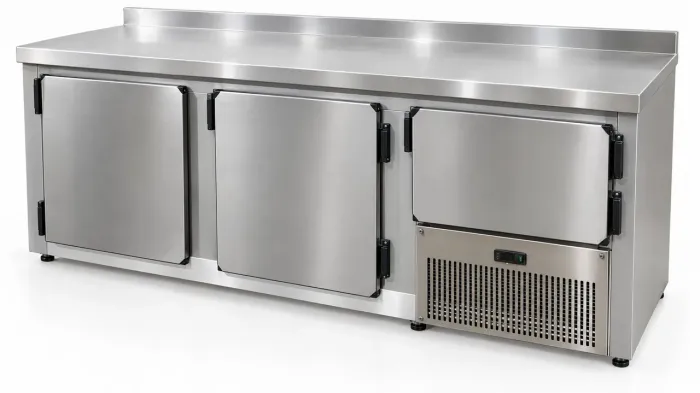 BALCÃO DE SERVIÇO INOX REFRIGERADO 2 METROS - R$ 6.990,00