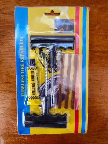 Kit para Reparos de Pneus sem Câmara