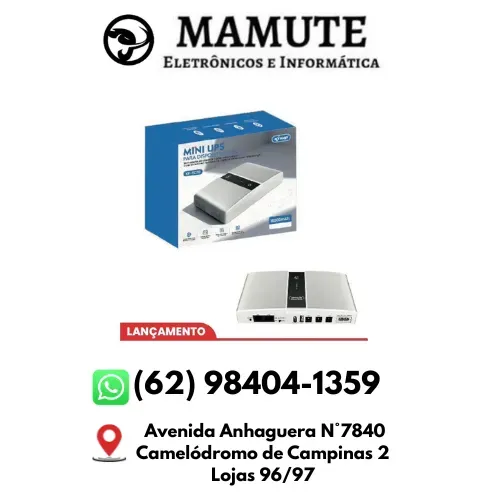 Mini UPS Knup KP-TC70 para Roteador Modem Câmera DC Nobreak