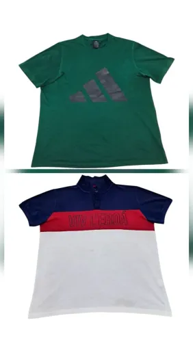 Kit 2 camisetas Adidas e Viv L'eroa 
