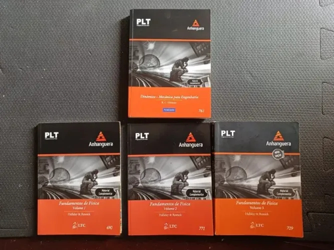 Coleção Livros PLT Fundamentos de Física volumes 1, 2 e 3. Halliday e Resnick