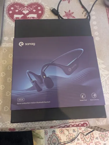  Sanag A5X fone de ouvido bluetooth de condução óssea