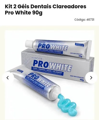 Kit gel dental clareador prowite