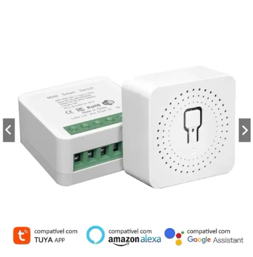 Módulo Interruptor Inteligente Tuya WiFi, Suporta Controle, 100-240V, alexa, google home