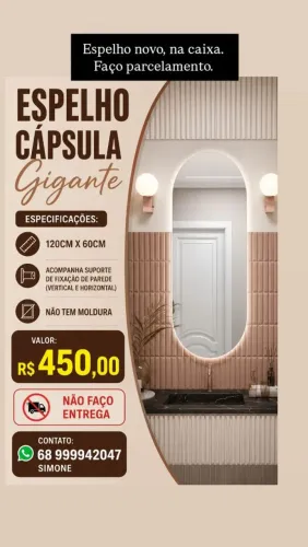 ESPELHO CÁPSULA GIGANTE