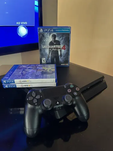 Playstation 4 Slim | 3 jogos
