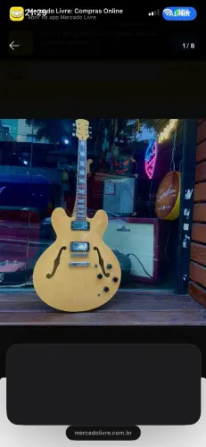 Guitarra semi acústica clark