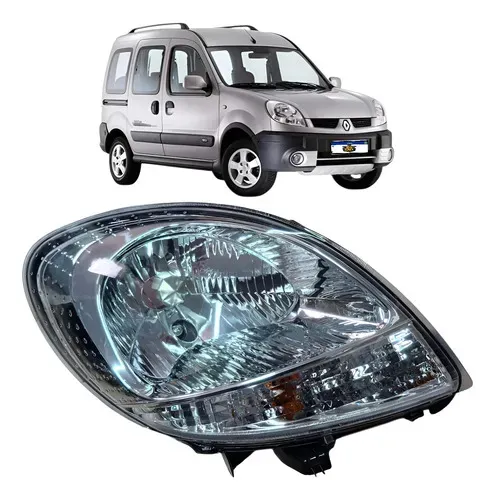 Farol Direito Cristal Kangoo 2008 A 2018 Direito/passageiro Direito/passageiro