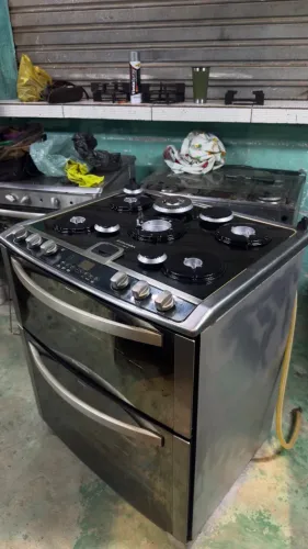 Fogao Electrolux 5 bocas e 2 fornos semi novo