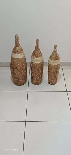 Conjunto de vasos decorativos