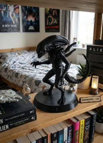 Figura Alien Xenomorph Detalhada - Impressão 3D - Colecionador