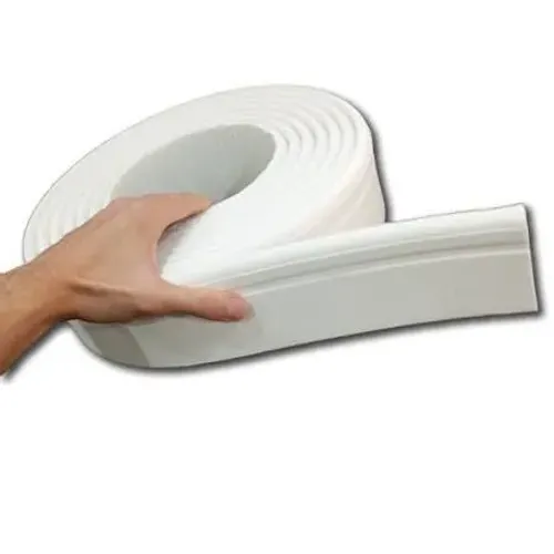 Rodapé autocolante EVA rolo de 5 m 8 cm flexível.