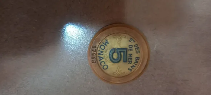 ficha de casino antiga 