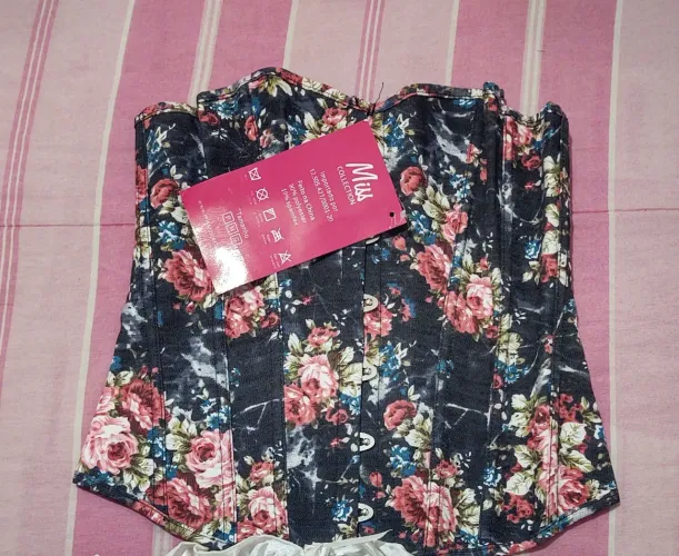 Corselet Florido Tamanho G 25,00