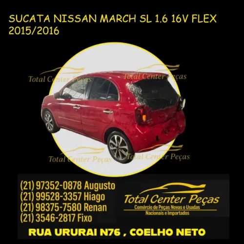 Peça retirada de veículo NISSAN MARCH SL 1.6 16V