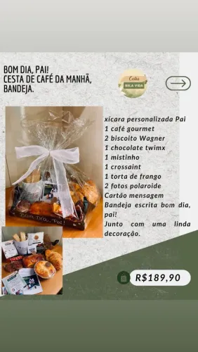 Cesta de café da manhã