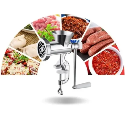 Moedor de carne com acessórios para fazer linguiça e bolacha