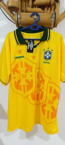 Camisa Brasil retrô Romário Copa 94
