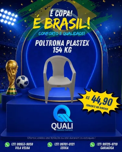 Poltrona plástica 
