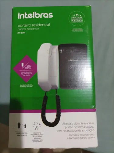 Vendo porteiro residencial e extensão de áudio, marca Intelbrás, NUNCA USADOS