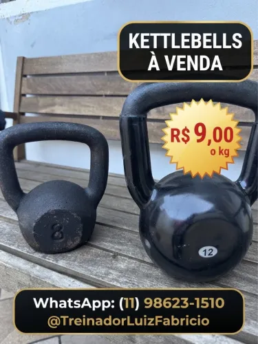 Kettlebel 8 reais kg (lote)