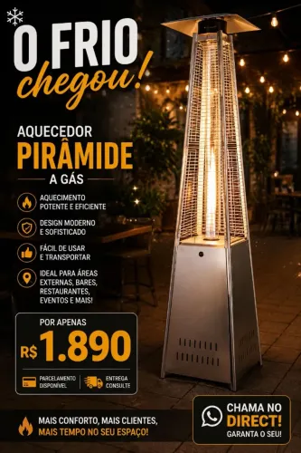 Aquecedor externo piramide