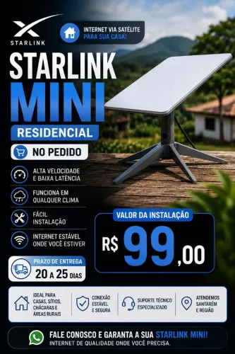 Kit Internet Via Satélite Portátil Sob Pedido Completo