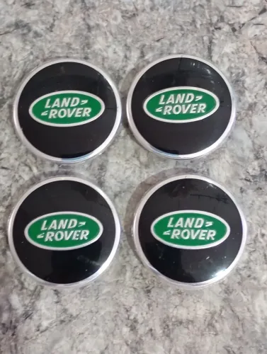Conjunto de 4 Tampas centrais de roda para veículos Land Rover .