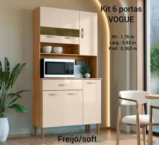 Armário de cozinha Kit 0.90