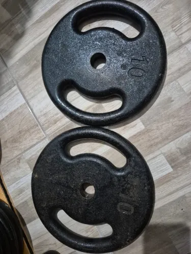 par de anilhas de 10 kg ferro