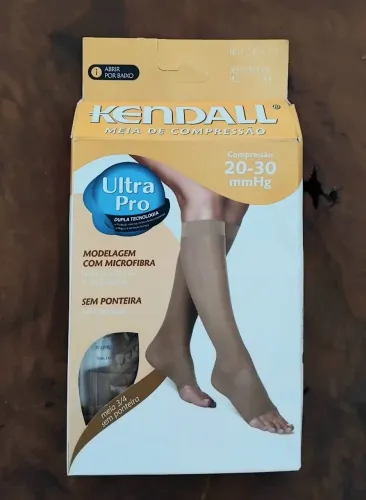Meias Kendall 3/4 Mel 20-30 mmHg Semi Nova (Na caixa)