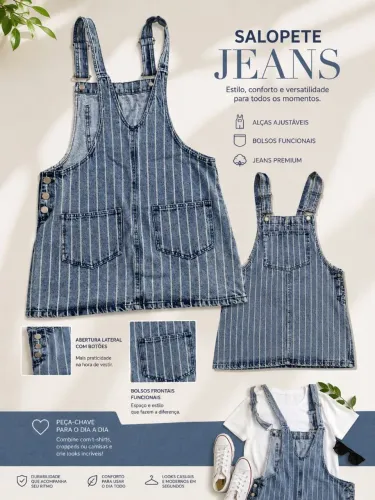 Salopete Jeans
