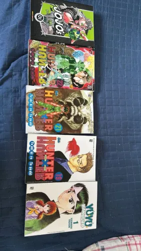 Mangás Hunter X Hunter, Jojo e Yu Yu Hakusho 